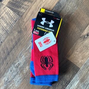 Under Armour Spider-Man Alter Ego Red and Blue Performance Socks